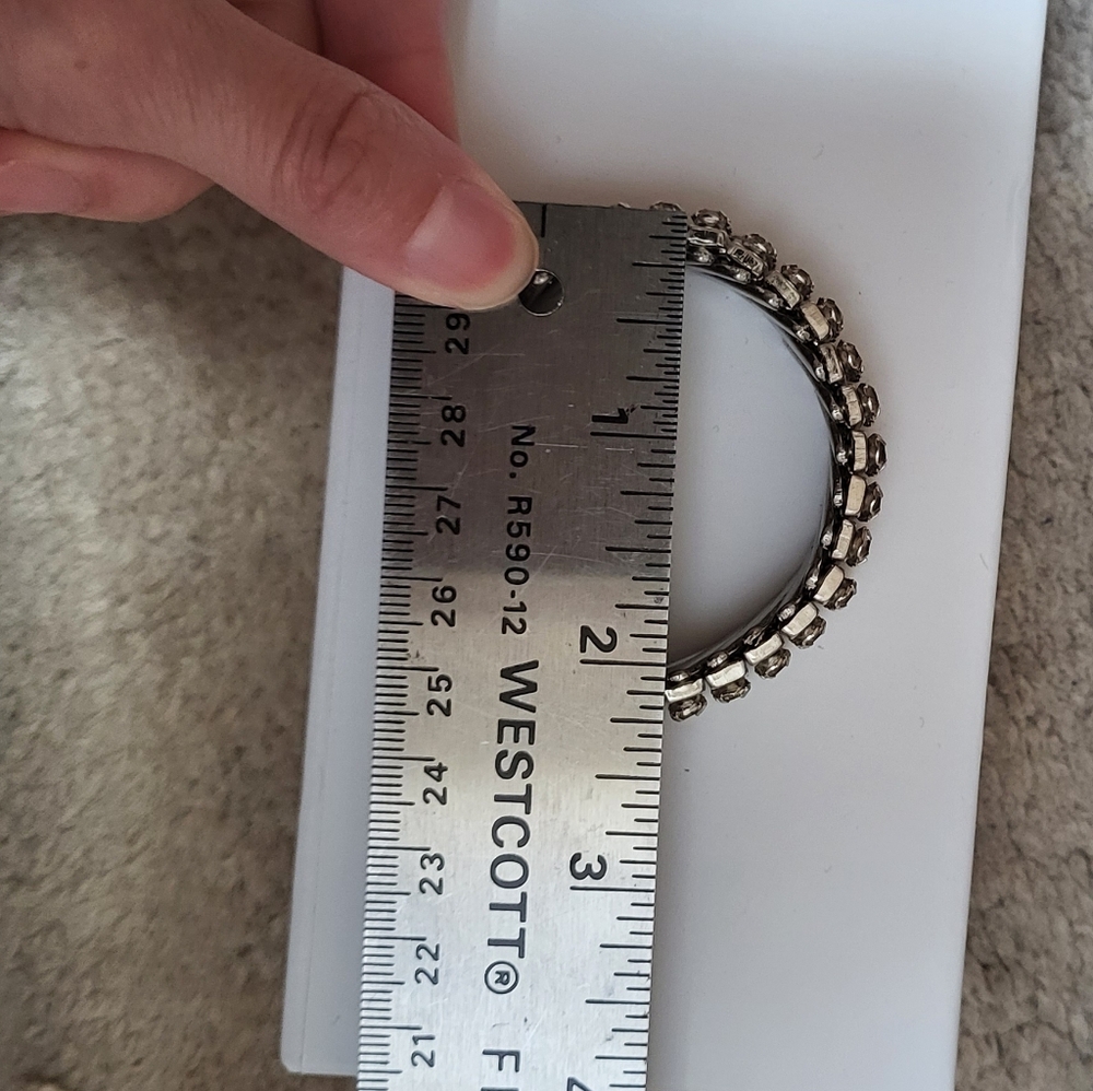 Vintage Articulated Rhinestone Stretch Bracelet! - Picture 6 of 8